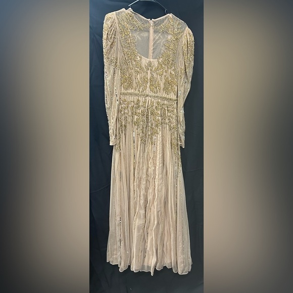 Mac Duggal 93638 NWT BEADED ILLUSION PUFF SLEEVE GOWN - Picture 6 of 9